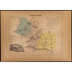 Gravure de 1896ca - Loir-et-Cher (Département) - 1