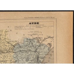 Gravure de 1896ca - Aude (Département) - 3
