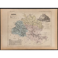 Gravure de 1896ca - Ariège (Département) - 1