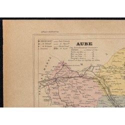 Gravure de 1896ca - Aube (Département) - 2