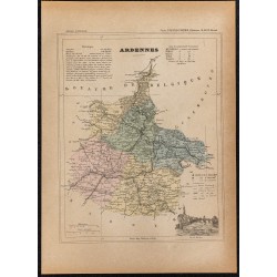 Gravure de 1896ca - Ardennes (Département) - 1