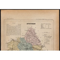 Gravure de 1896ca - Aveyron (Département) - 2