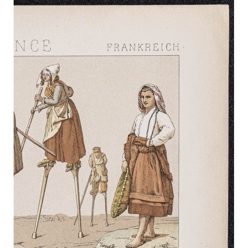 Costumes Pyrénéens Au 19e Siècle – CPM Pyrénées – Document D'époque – Très Bon état
