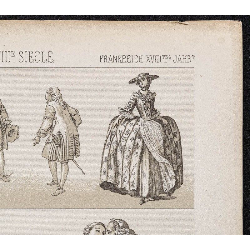 1890 - Habits et paniers du 18ème siècle