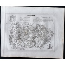 Gravure de 1833 - Département Meurthe - 1