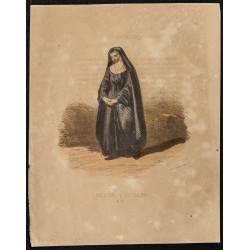 1862 - Costume d'une ursuline