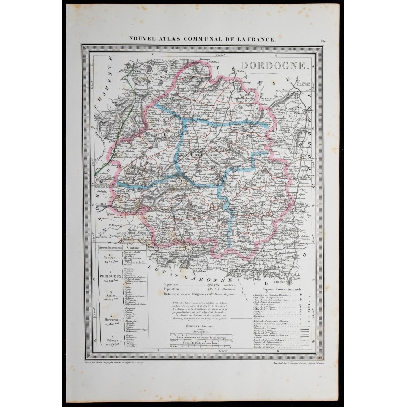1854 - Département de la Dordogne 