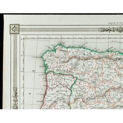 Gravure de 1846 - Espagne et Portugal - 2