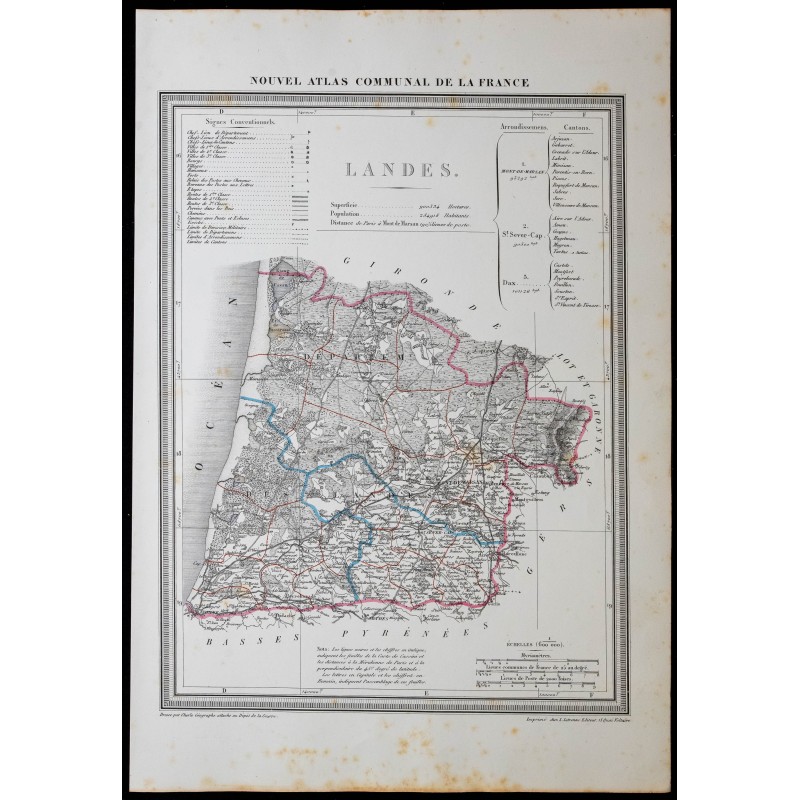 1854 - Département des Landes 