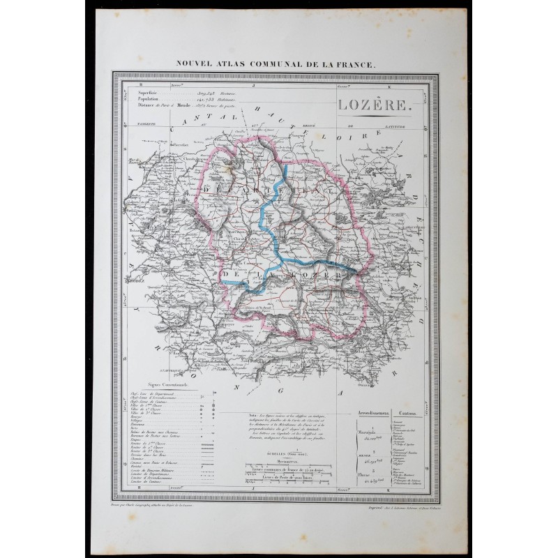 1854 - Département de Lozère 