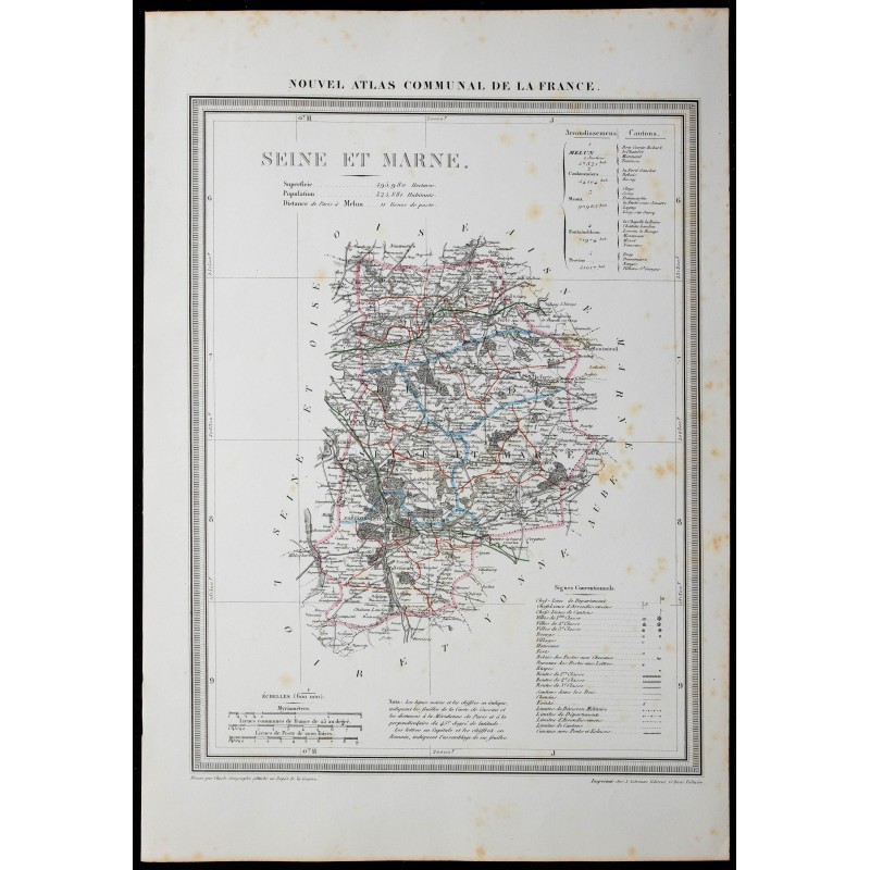 1854 - Département de Seine-et-Marne 