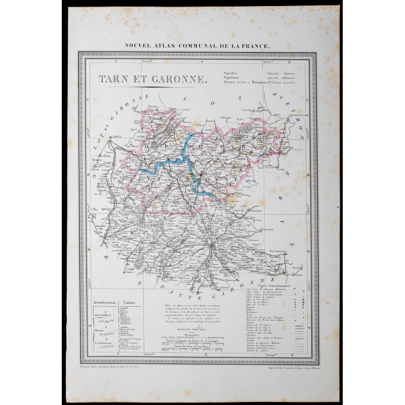 1854 - Département de Tarn-et-Garonne 