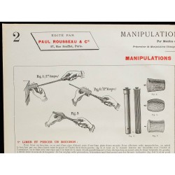 1890 - Manipulations préparatoires aux expériences 