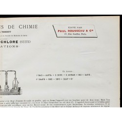 1890 - Synthèse de l'eau de chlore 