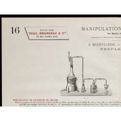 1890 - Synthèse de l'hydrate de chlore et chlore liquide 