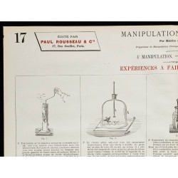 1890 - Expériences à faire avec le chlore 