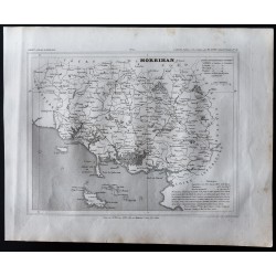 Gravure de 1833 - Département du Morbihan - 1