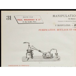 1890 - Purification, moulage et cristallisation du phosphore 