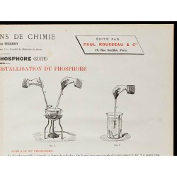 1890 - Purification, moulage et cristallisation du phosphore 