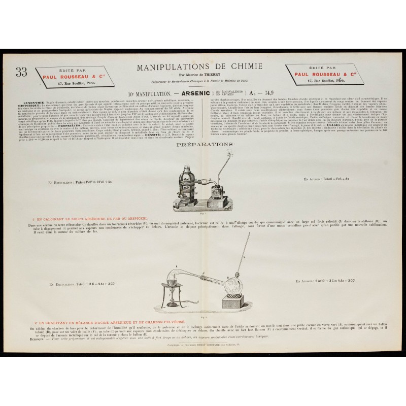 1890 - Synthèse de l'arsenic 