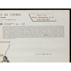 1890 - Synthèse de l'arsenic 