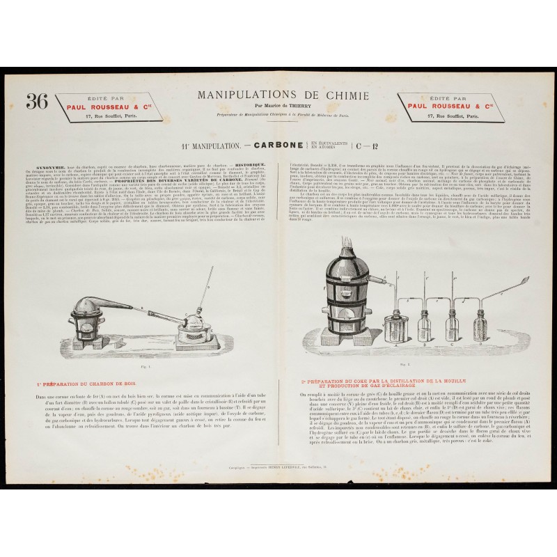 1890 - Synthèse du carbone et du charbon 