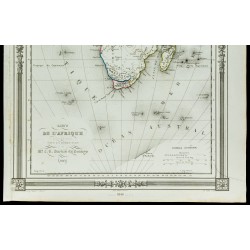 Gravure de 1846 - Carte de l'Afrique - 3