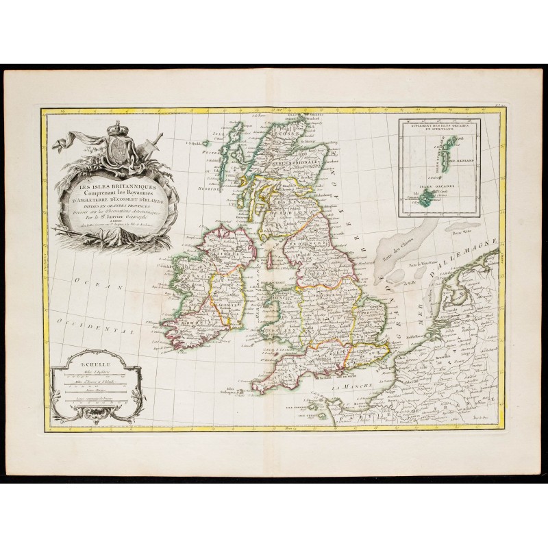 1780 - Carte des Îles Britanniques 