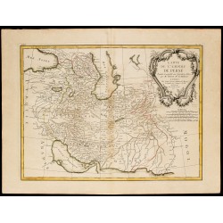 Gravure de 1780 - Carte de l'Empire Perse - 1