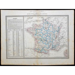 1854 - La France et ses départements 