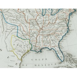 Gravure de 1846 - États-unis et république du Texas - 3