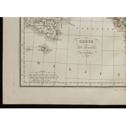1850 - Carte de la Grèce et des îles Ioniennes 