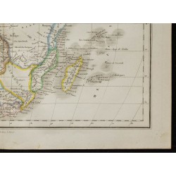 1850 - Carte du continent africain 