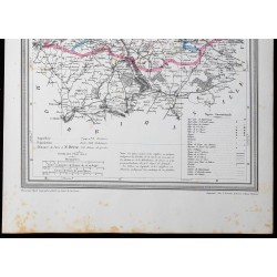 1850 - Carte d'Égypte et Nubie inférieure 