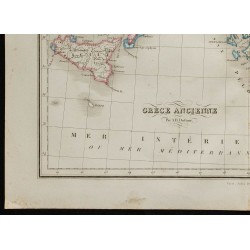 1850 - Carte de la Grèce Antique 