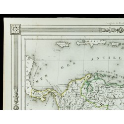 Gravure de 1846 - Colombie et Guyanes - 2