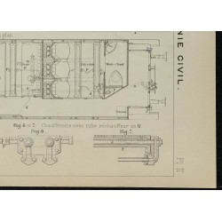 1906 - Plan de chauffage des trains par vapeur 