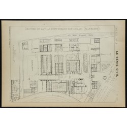 1906 - Plan de l'abattoir d'Offenbach-sur-le-Main 
