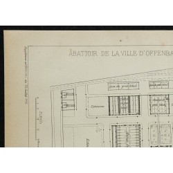 1906 - Plan de l'abattoir d'Offenbach-sur-le-Main 