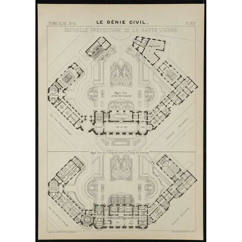 1906 - Nouvelle préfecture de la Haute-Vienne 