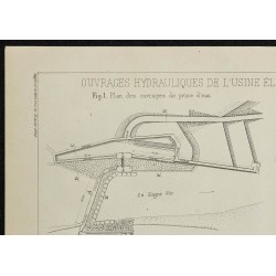 1906 - Plan de l'usine électrique de la Siagne 
