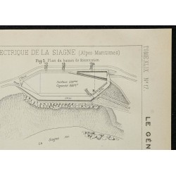 1906 - Plan de l'usine électrique de la Siagne 