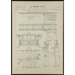 1906 - Pont tournant sur le canal de la mer 