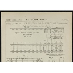 1906 - Pont tournant sur le canal de la mer 