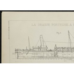 1906 - Plan de la drague 'Coronation' 