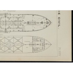 1906 - Plan de la drague 'Coronation' 