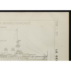 1906 - Plan du cuirassé "Patrie" 