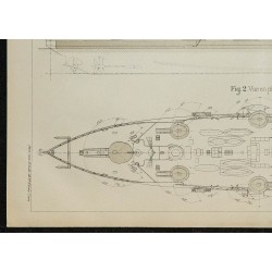 1906 - Plan du cuirassé "Patrie" 