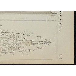 1906 - Plan du cuirassé "Patrie" 