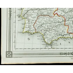 Gravure de 1846 - Espagne sous l'Empire Romain - 4